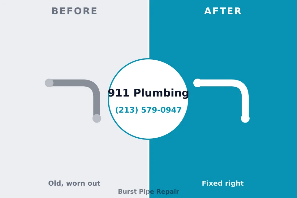 Before and after: plumbing company Sulligent, AL